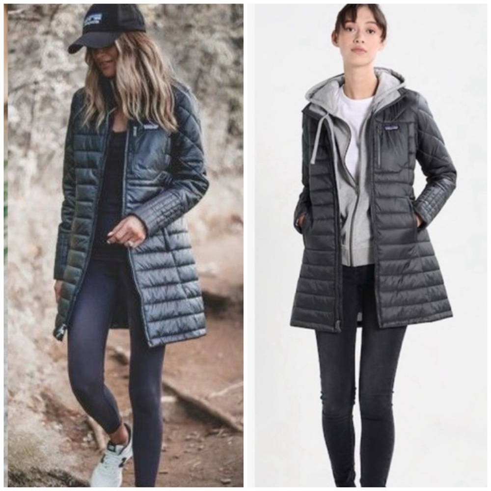 Patagonia Black Quilted Puffer Coat